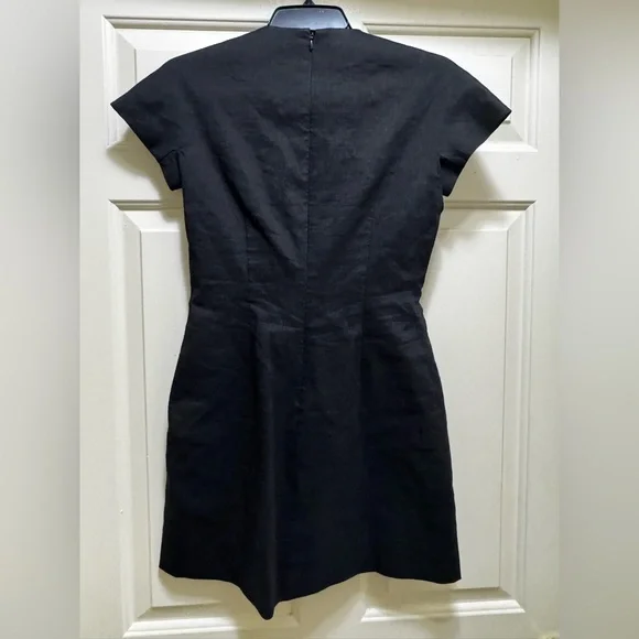 Theory Linen-Blend Dolman-Sleeve Minidress, size 00, NWOT - Picture 10 of 13